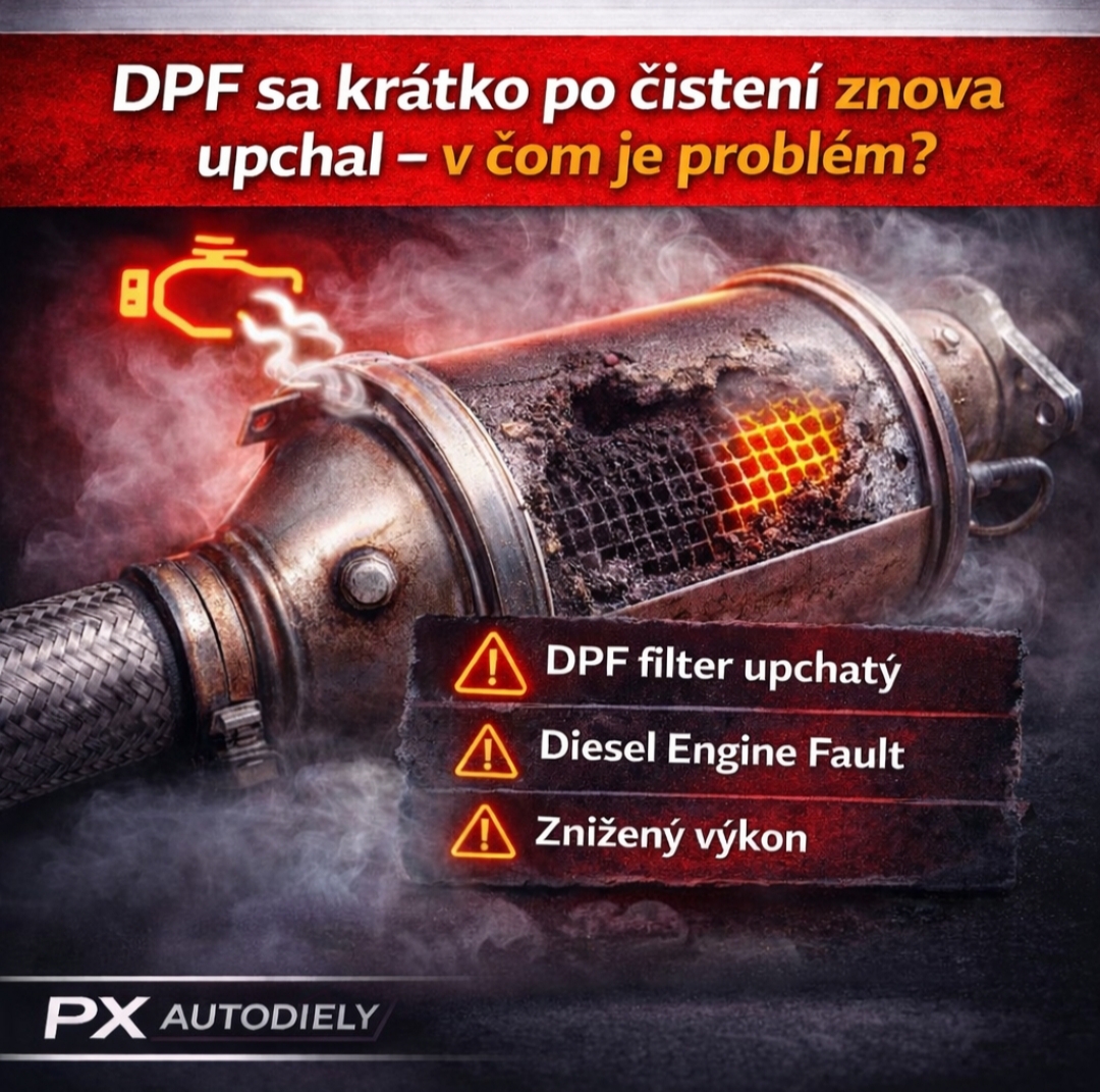 DPF sa krátko po čistení znova upchal – v čom je problém?