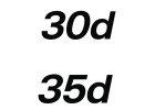 30d, 35d