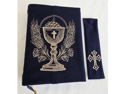 Tmavě modrý obal na kancionál 2