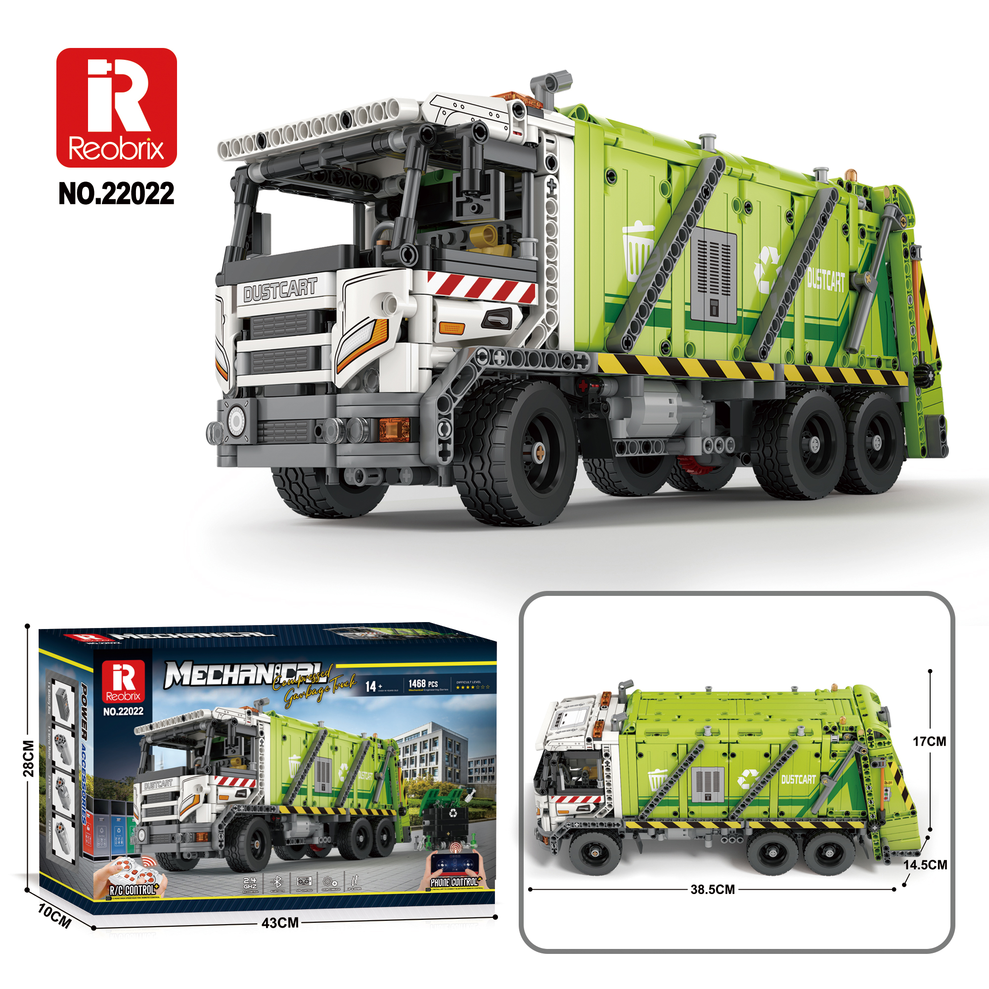 Reobrix 22022 Popelářský vůz R/C