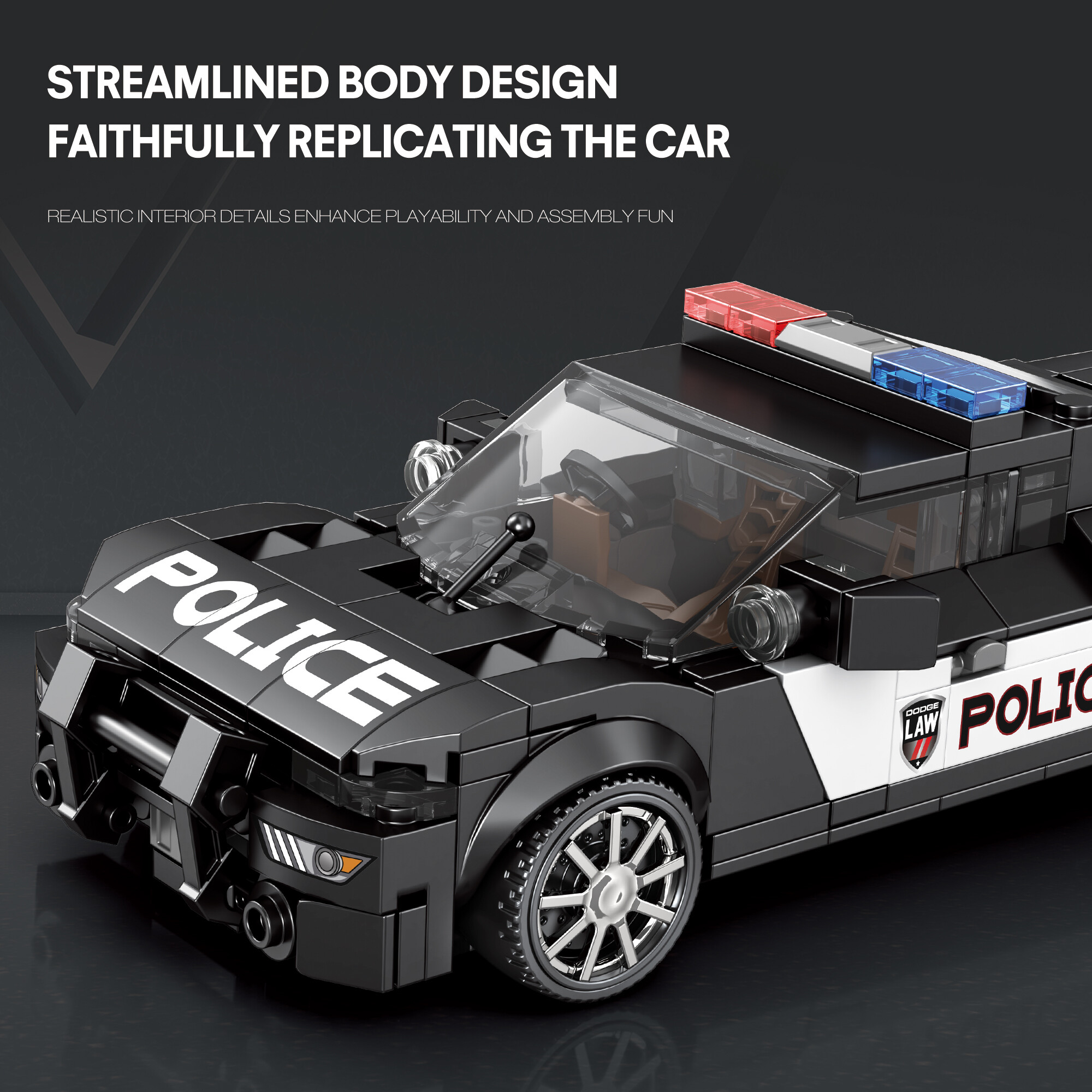 Reobrix 662 Policejní auto 1:24