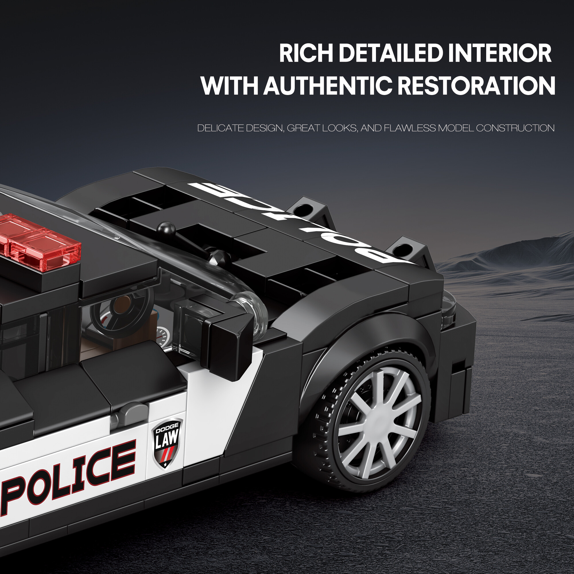 Reobrix 662 Policejní auto 1:24