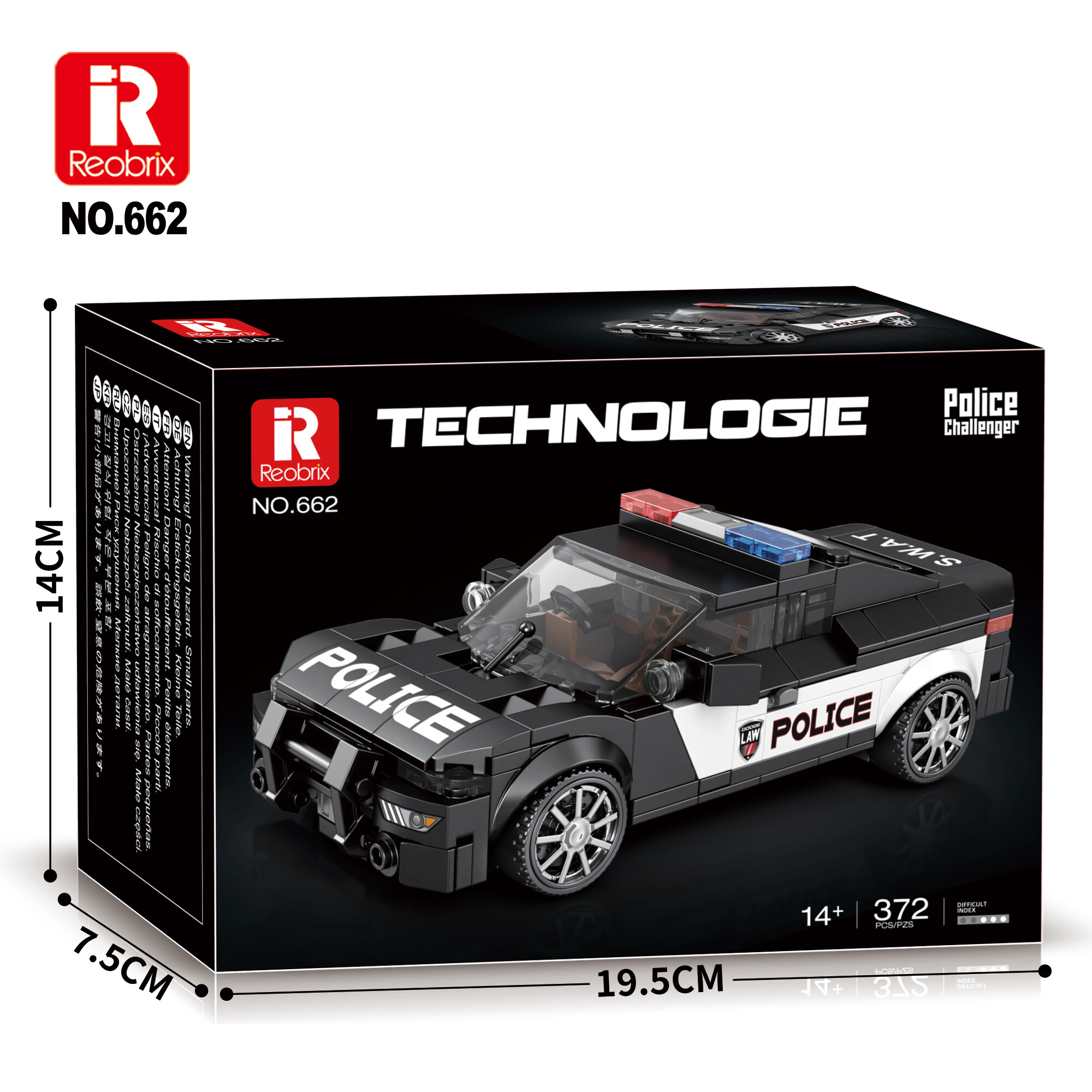 Reobrix 662 Policejní auto 1:24