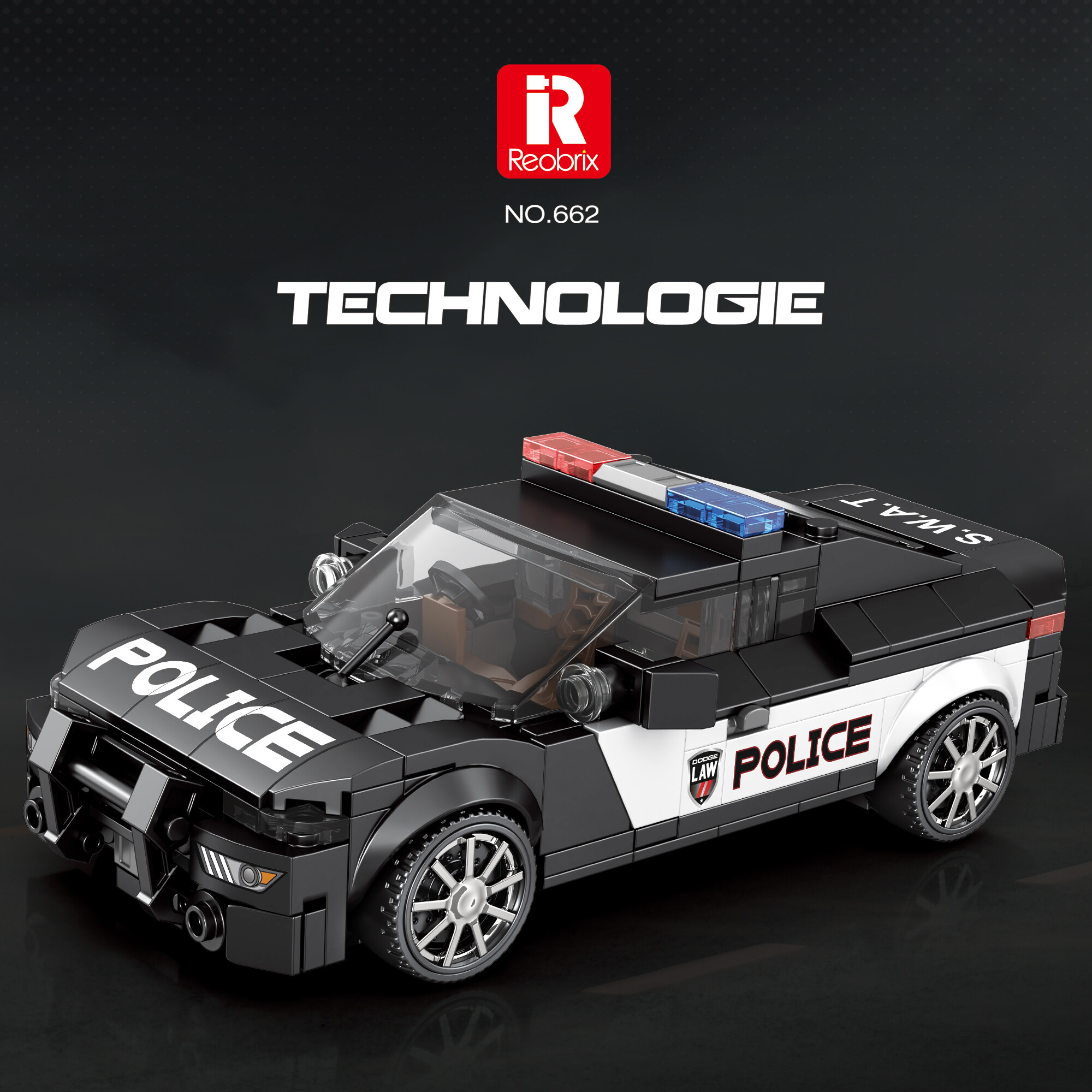 Reobrix 662 Policejní auto 1:24