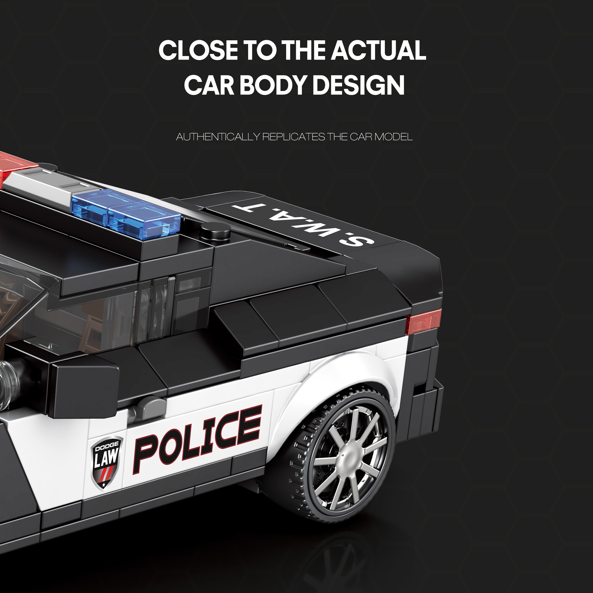 Reobrix 662 Policejní auto 1:24