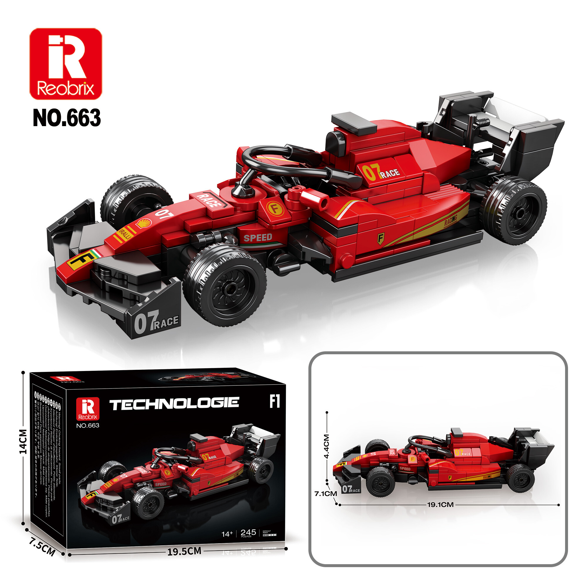 Reobrix 663 Závodní auto 1:24