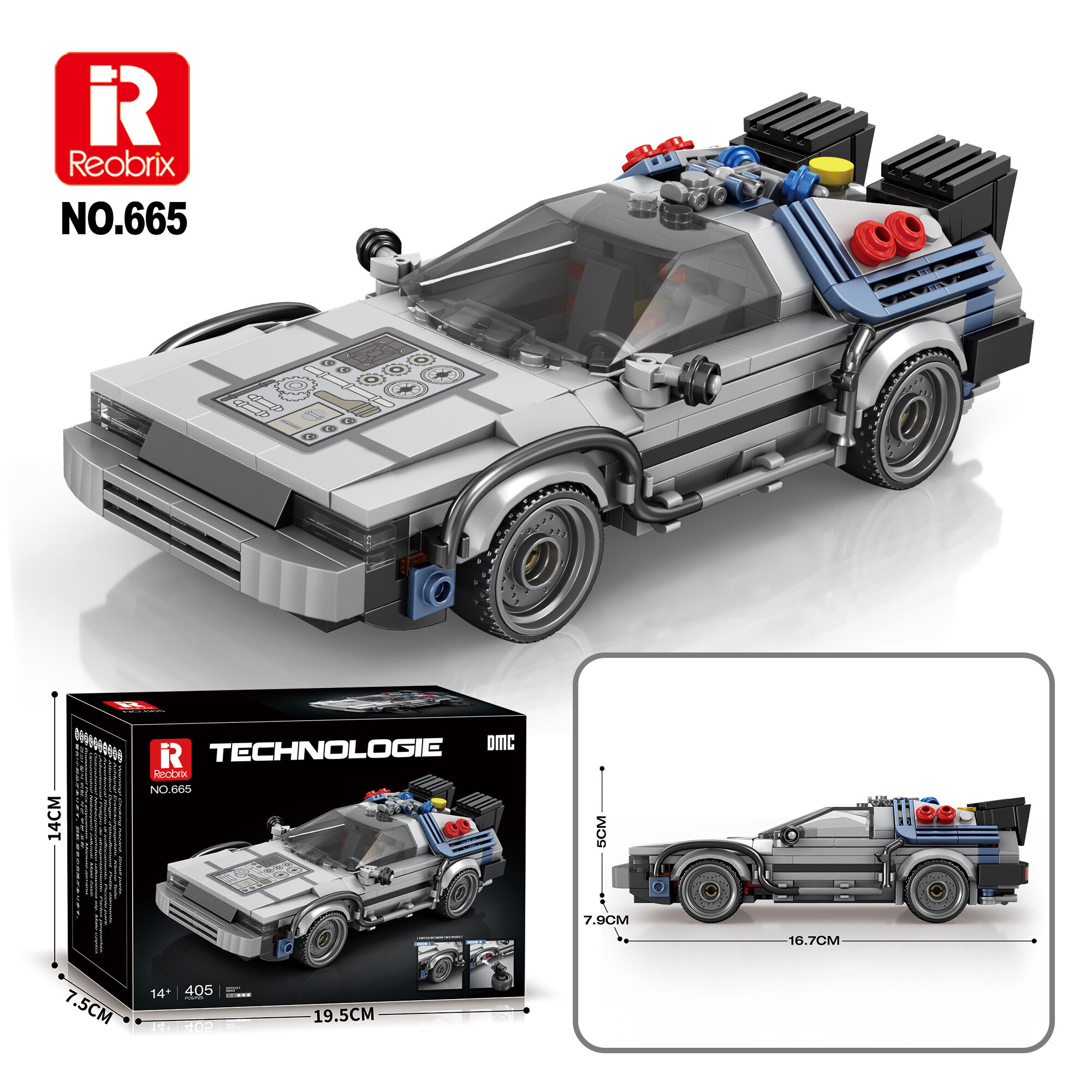 Reobrix 665 Sportovní auto 1:24