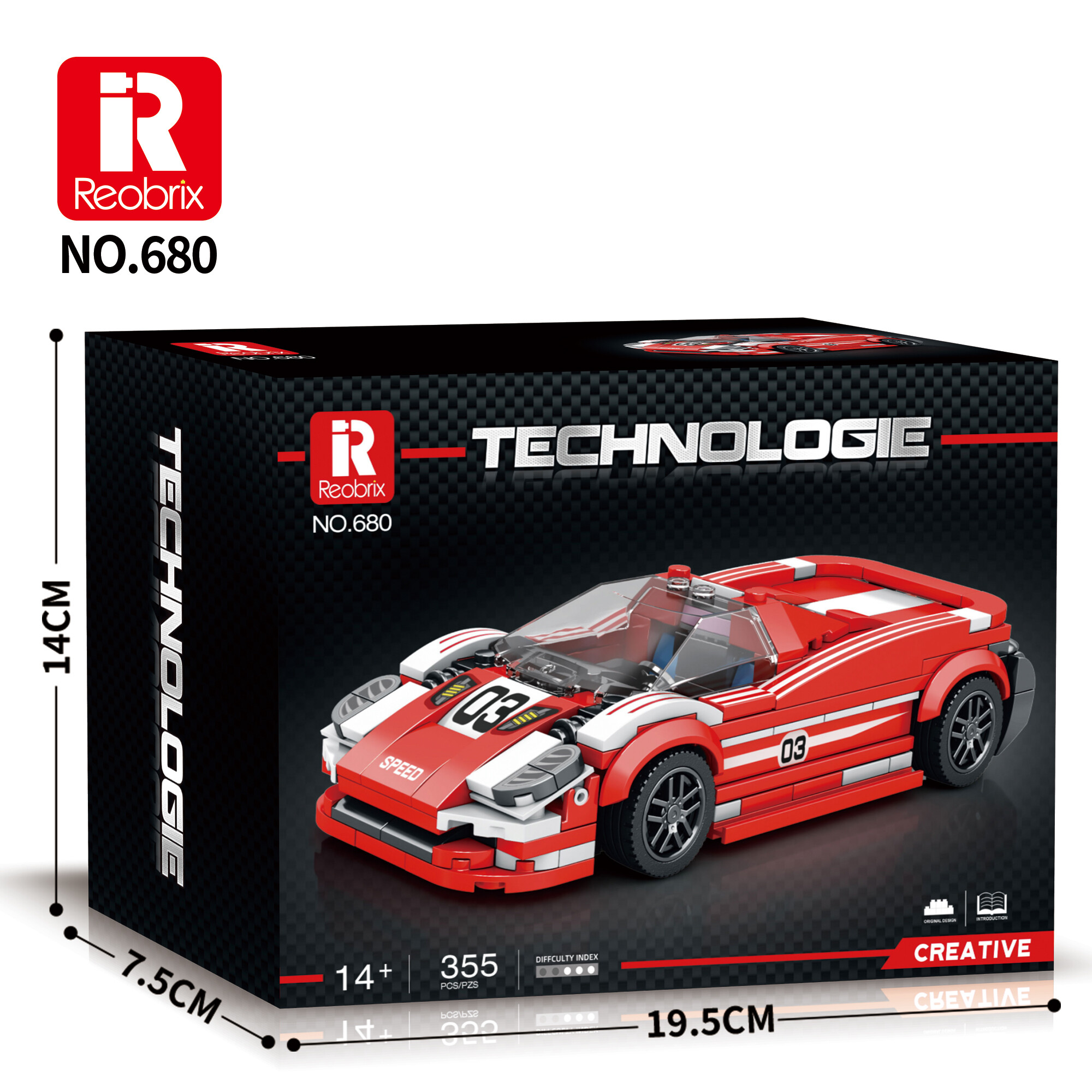 Reobrix 680 Závodní auto 1:24