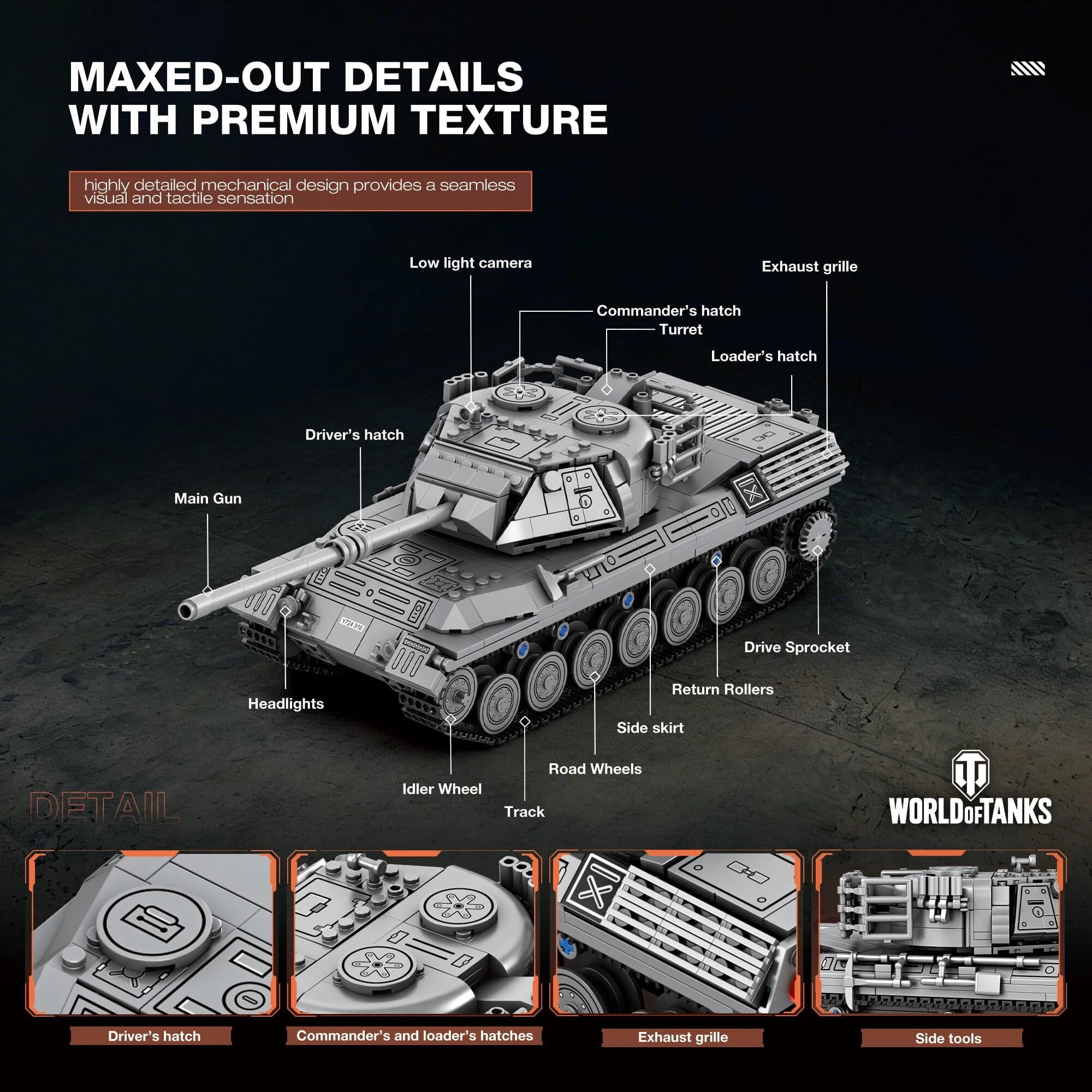 Reobrix 77038 Tank Leopard 1