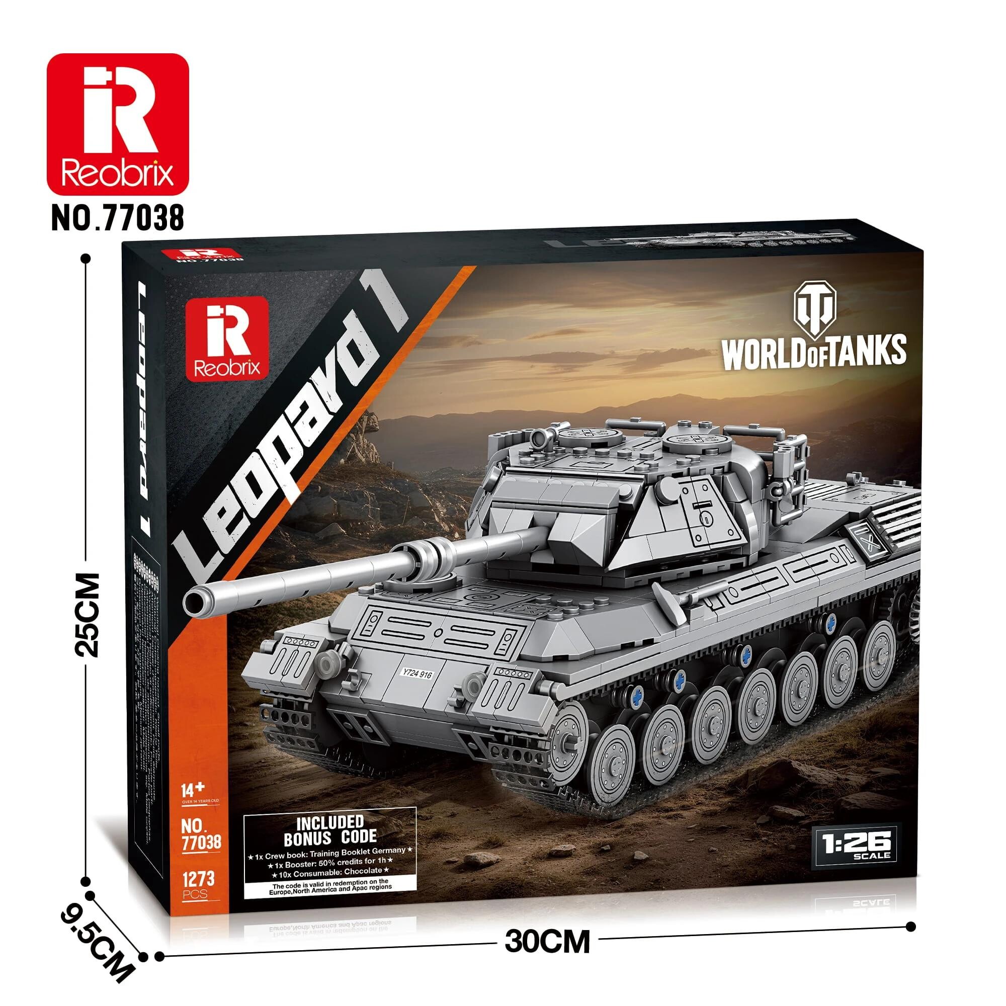 Reobrix 77038 Tank Leopard 1