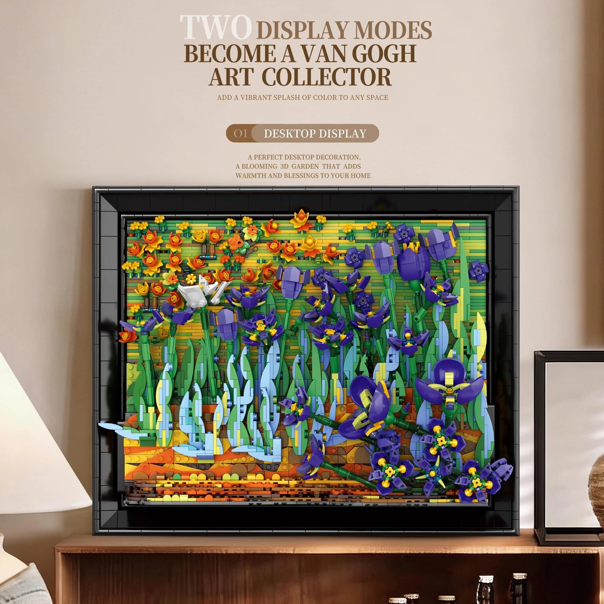 Reobrix 66701 Van Gogh Kosatce – nástěnná dekorace