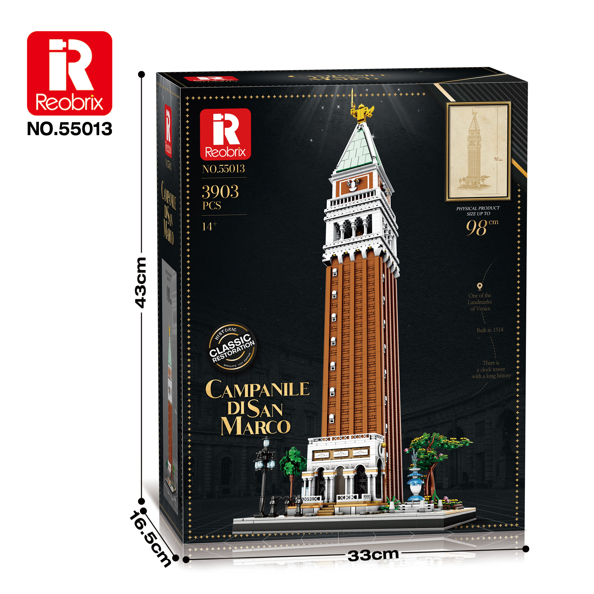Reobrix 55013 Zvonice svatého Marka 1:100