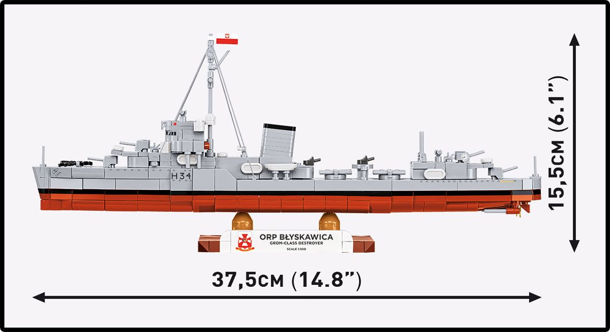 COBI 4865 ORP Błyskawica