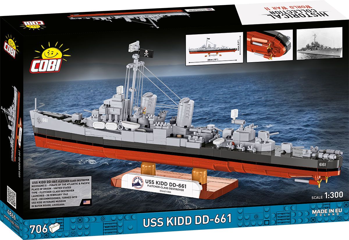 COBI 4866 USS Kidd DD-661