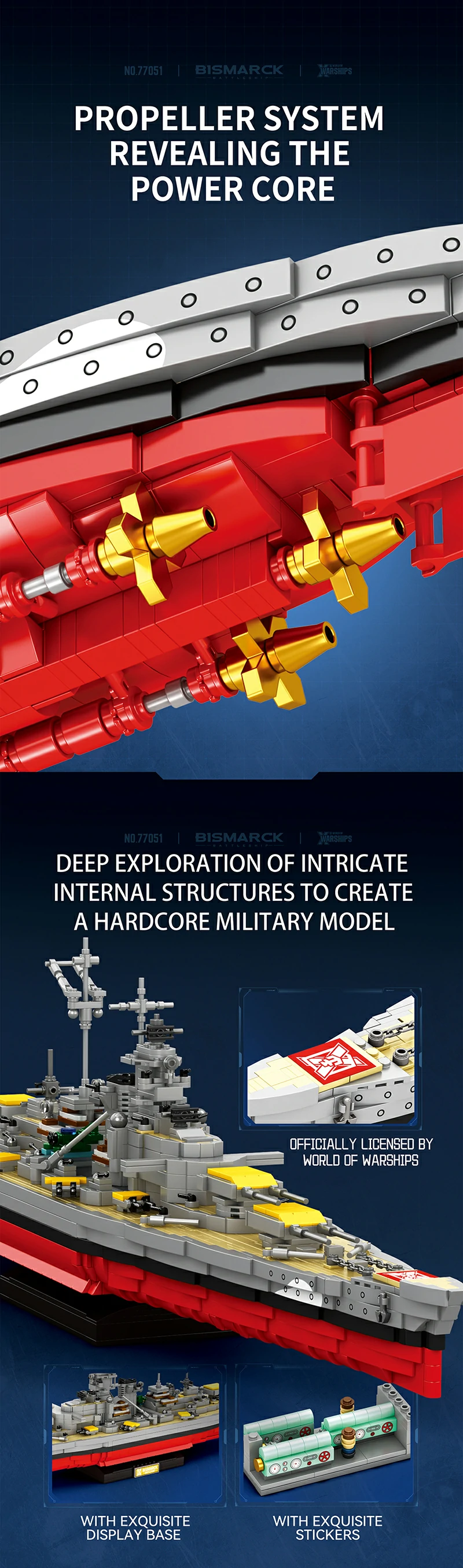Reobrix 77051 HMS Bismarck