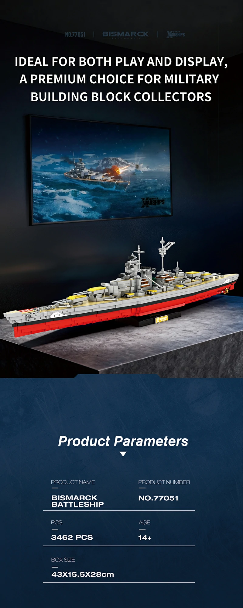 Reobrix 77051 HMS Bismarck