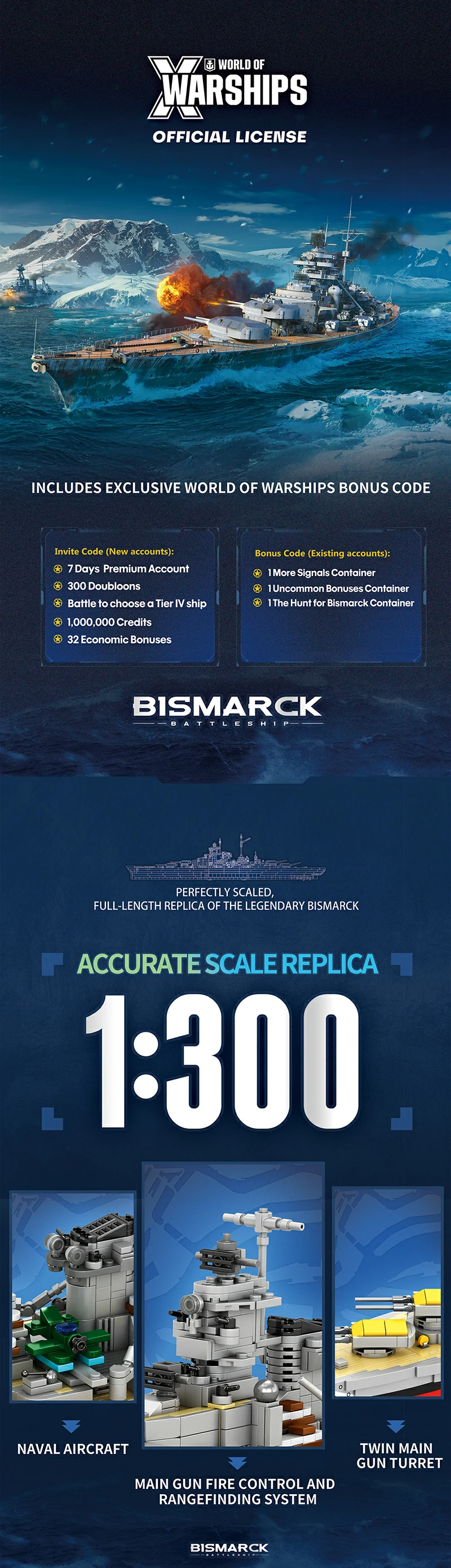 Reobrix 77051 HMS Bismarck
