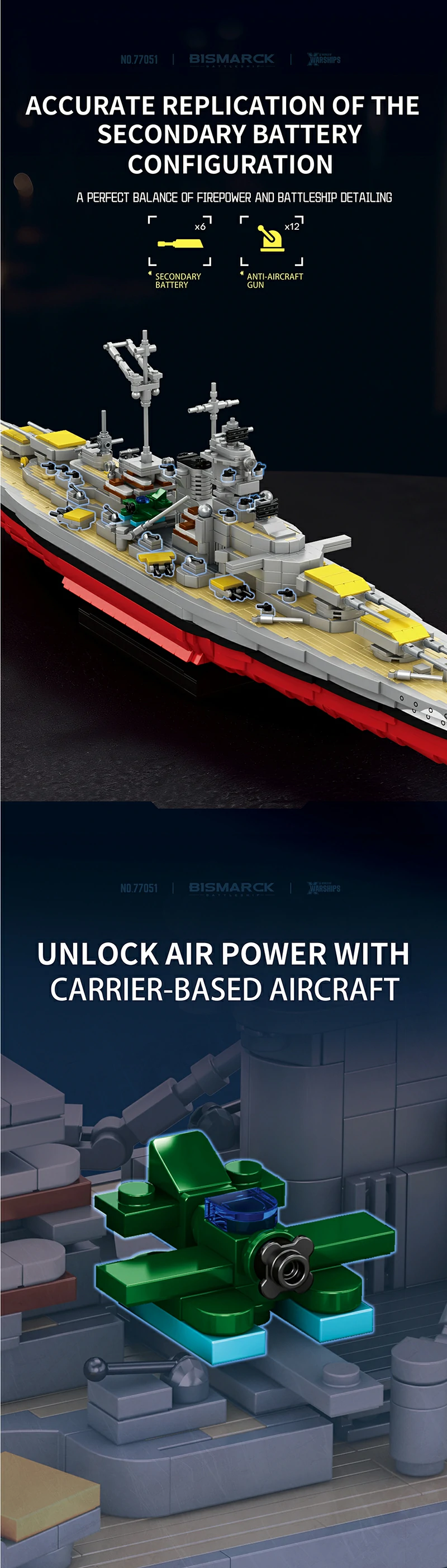 Reobrix 77051 HMS Bismarck
