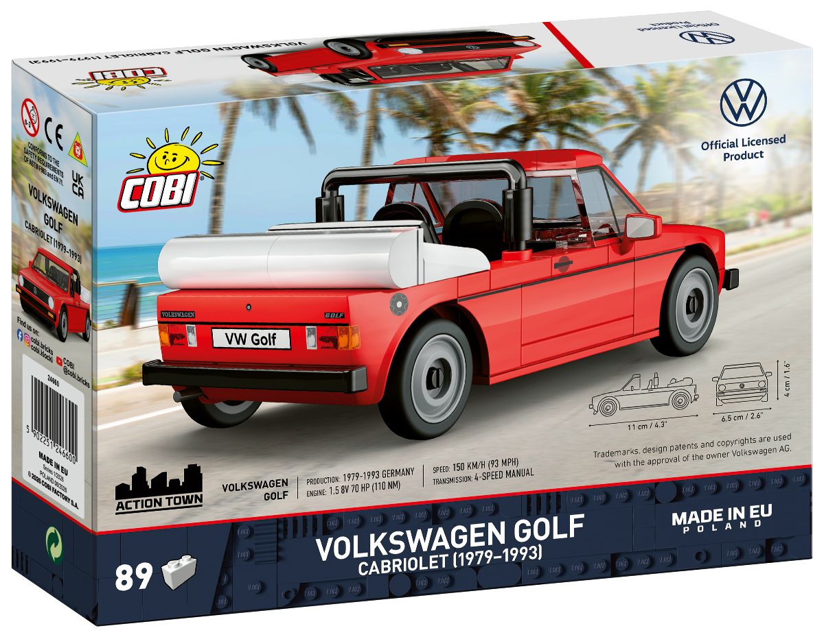 COBI 24660 Volkswagen Golf Cabriolet (1979-1993)