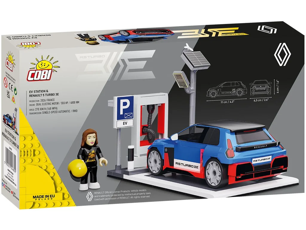 COBI 24682 EV Station & Renault 5 Turbo 3E