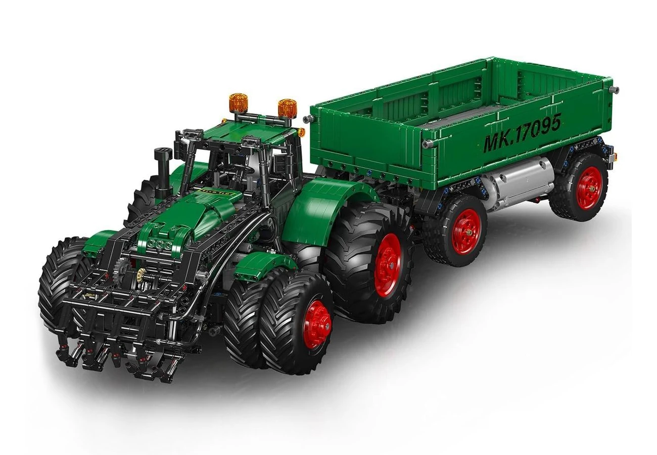 Mould King 17095 Traktor s valníkem a drapákem R/C