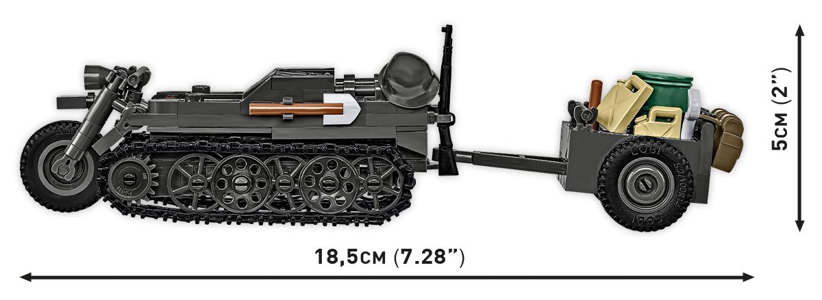 COBI 2681 Kettenkrad s přívěsem