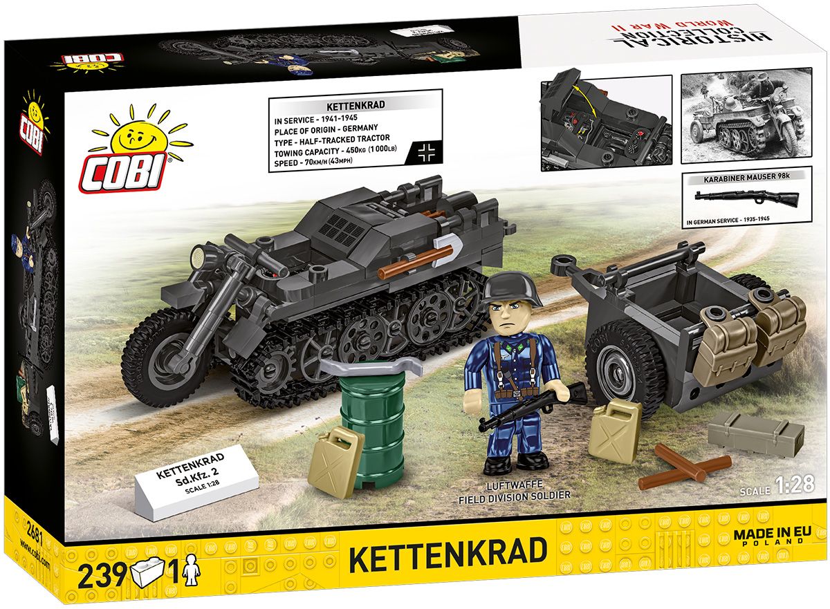 COBI 2681 Kettenkrad s přívěsem