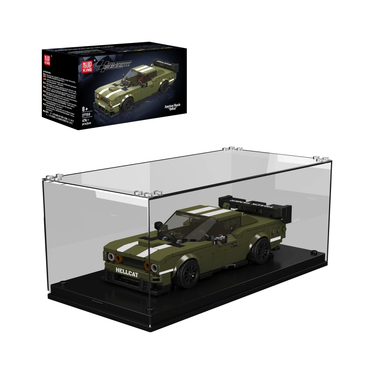Mould King 27150 Model auta Classic American Muscle Coupe 1:24
