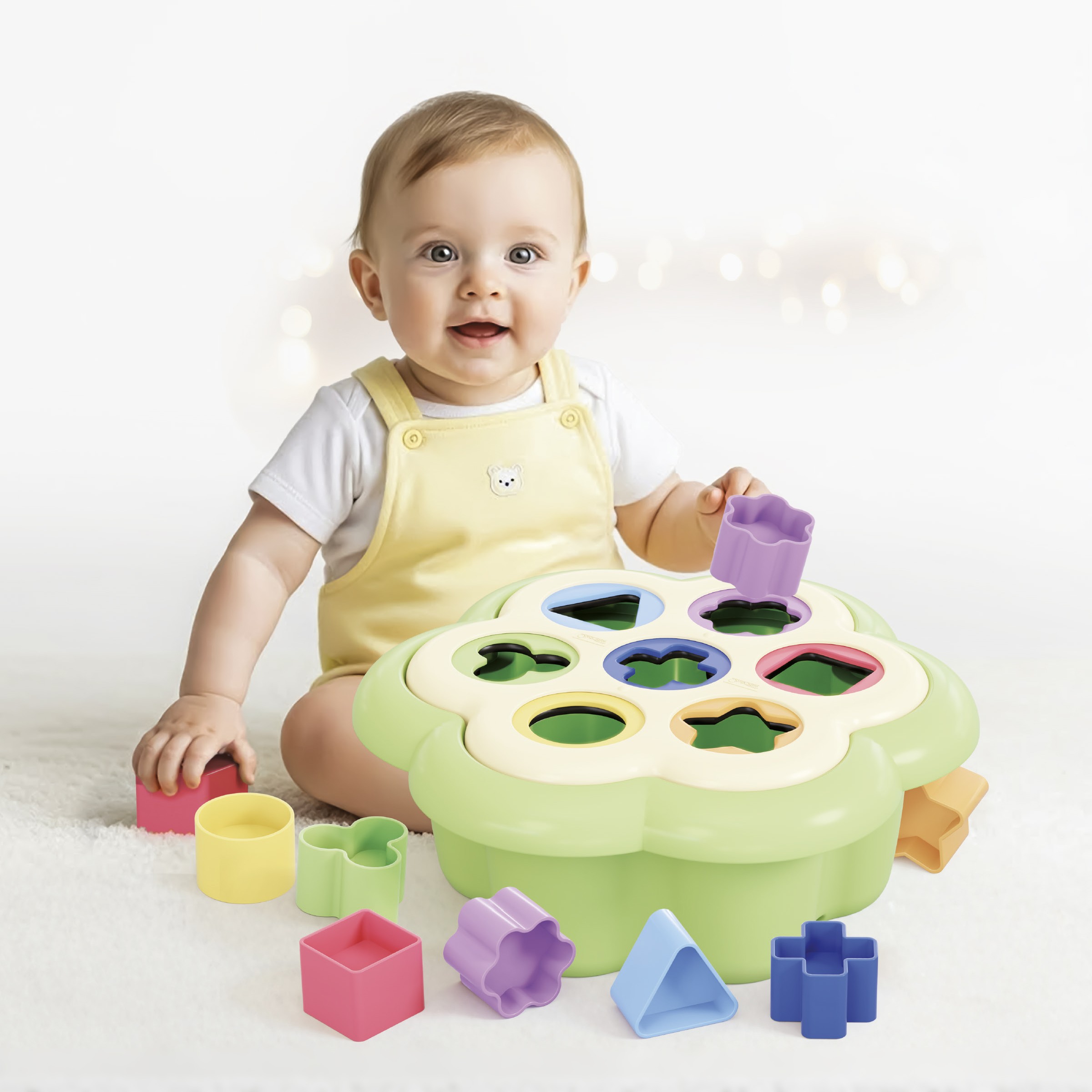 Quercetti 80242 Daisy Shape Sorter PLAYECO+