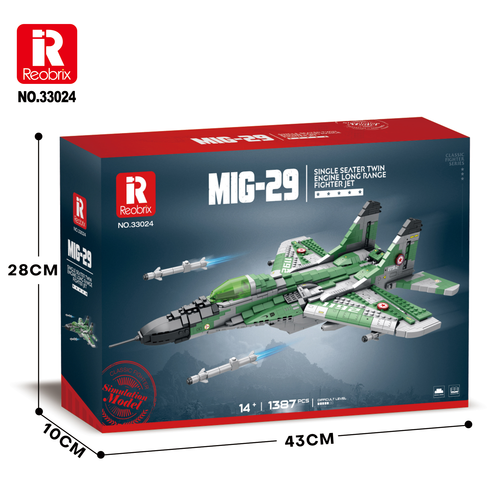 Reobrix 33024 Stíhací letoun MiG-29