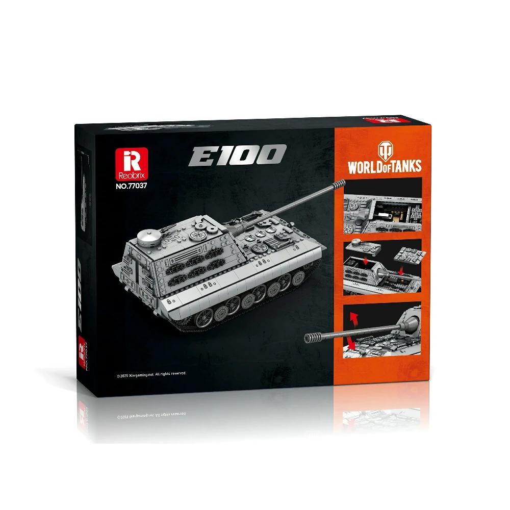 Reobrix 77037 Tank Panzer E-100 World of Tanks