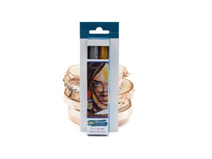 Akril marker készlet TRITON KREUL edge EZÜST + ARANY akril marker készlet