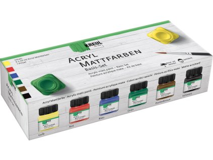 KREUL matt akrilfesték készlet 6 x 20 ml