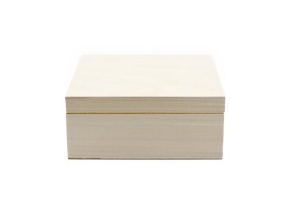 16 x 16 x 7 cm Kkzepes méretű fa doboz