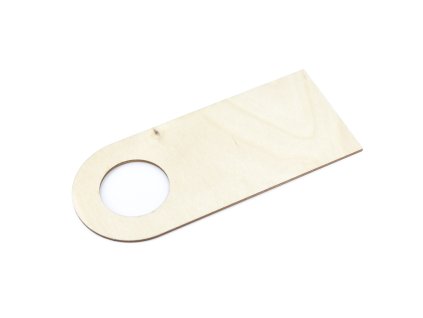 Fa ajtócímke, mérete 21 x 9 cm (rétegelt lemez)