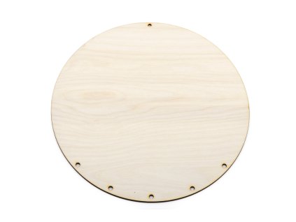 Fából készült, kerek álomfogó / mandala 25 cm