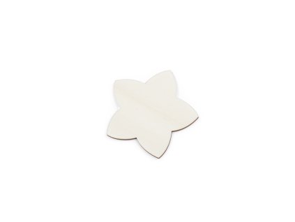 6,5 x 6,2 cm fából készült virág (rétegelt lemez)