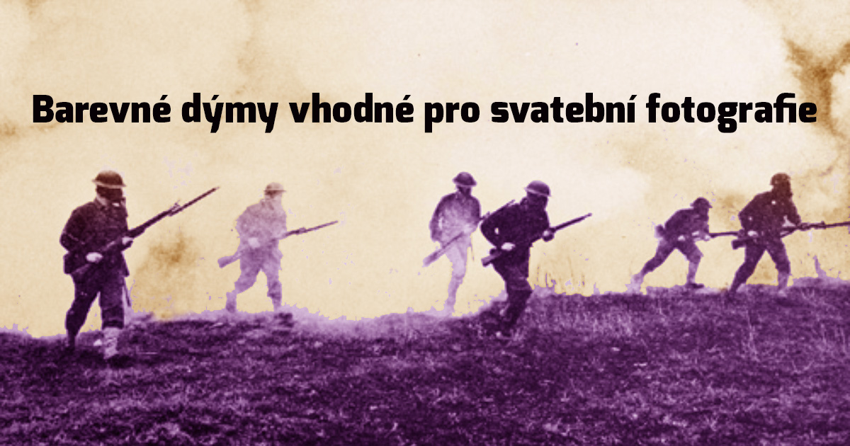 Barevné dýmovnice vhodné pro svatební fotografie