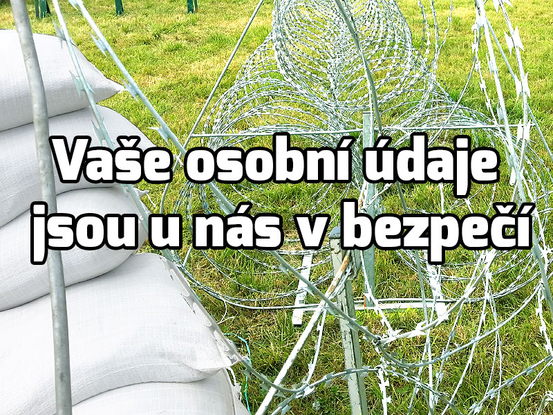 Chráníme vaše osobní údaje.