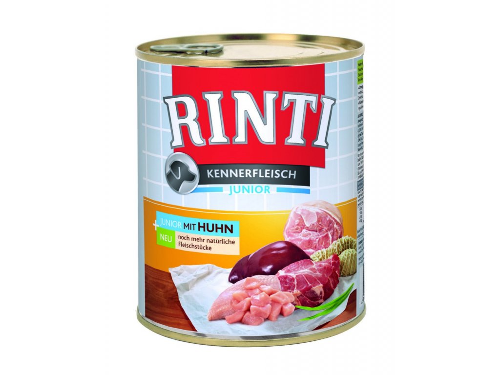Finnern Rinti Junior konzerva pro psy kuře 800g