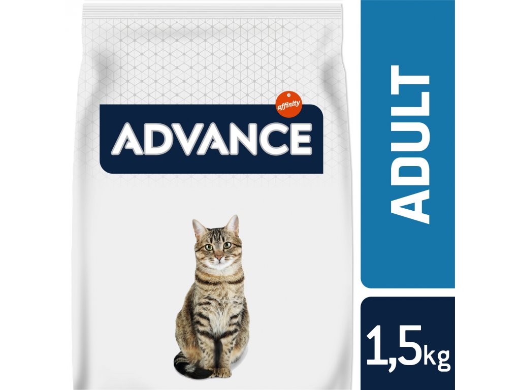 ADVANCE CAT Adult kuře a rýže 1,5kg | PytelGranuli.cz