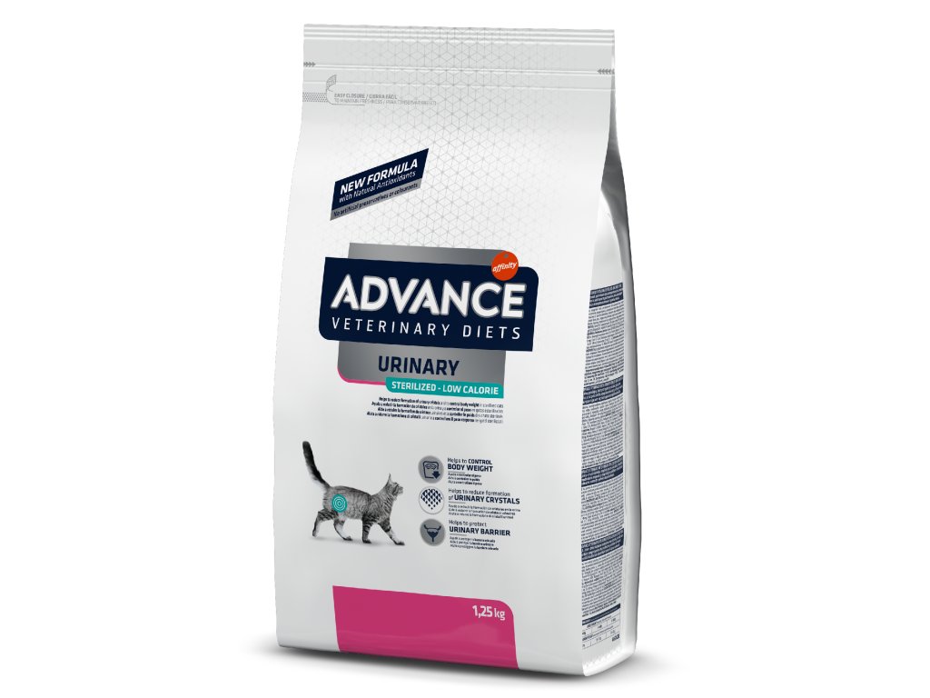 ADVANCE-VETERINARY DIETS Cat Avet Cat Sterilized Urinary Low Calorie 1,25kg