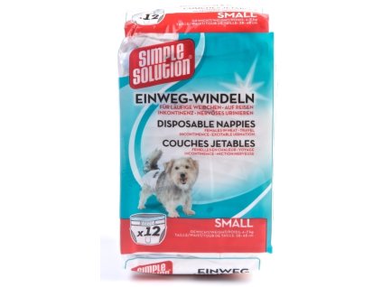 Simple Solution Plenkove kalhotky pro psy S 12ks