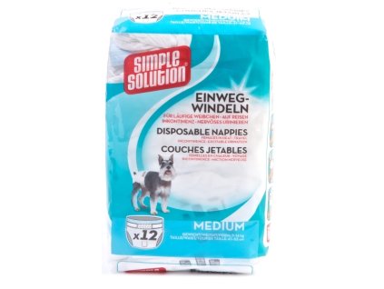 Simple Solution Plenkove kalhotky pro psy M 12ks