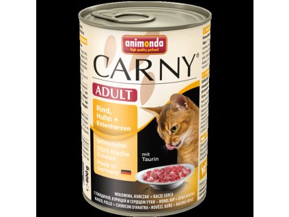 Animonda Carny konzerva pro kočky kuře+kachna 400g