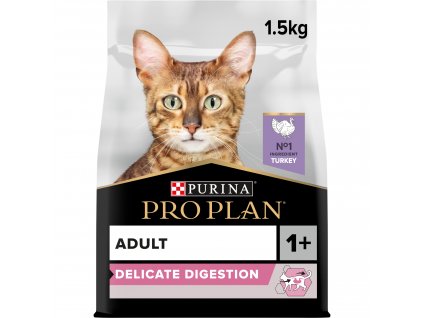 Pro Plan Cat Delicate Digestion Adult krůta 1,5kg