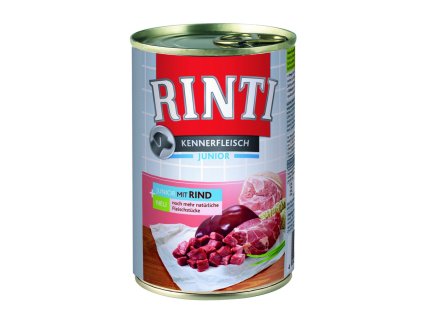 Finnern Rinti Junior konzerva pro psy hovězí 400g