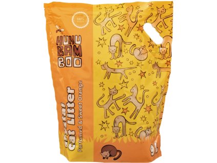 Podestýlka Huhubamboo silikon pomeranc 9l