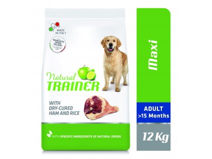 Natural Trainer Maxi Adult Prosciutto a ryze 12kg