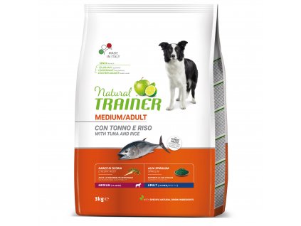 Natural Trainer Medium Adult Ryba a rýže 3kg